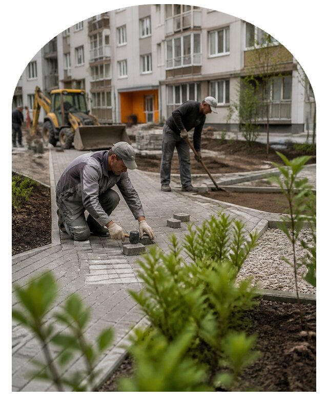 Благоустройство двора многоквартирного дома в Кирове-Чепецке